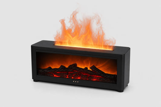 Difusor de aromas con efecto chimenea 3D