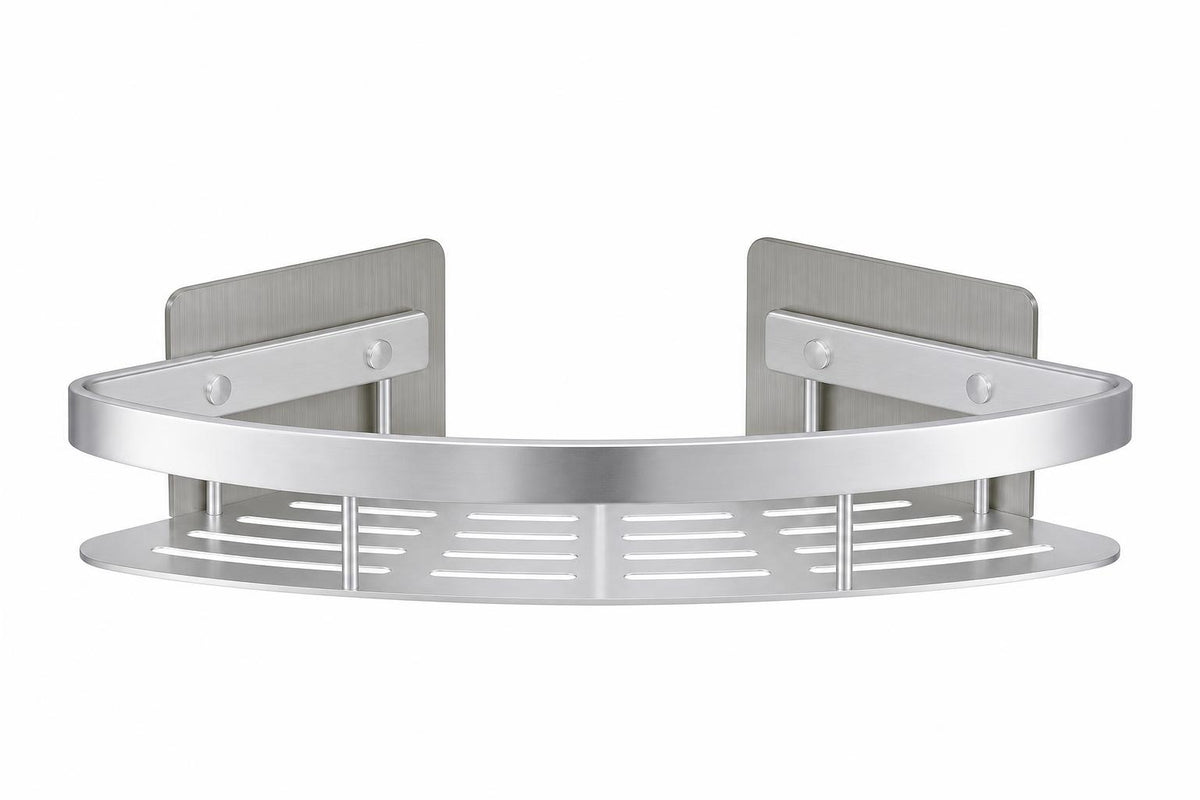 Estante de baño de aluminio sin taladro