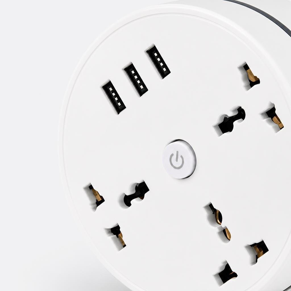 Regleta inteligente, detalle puertos USB