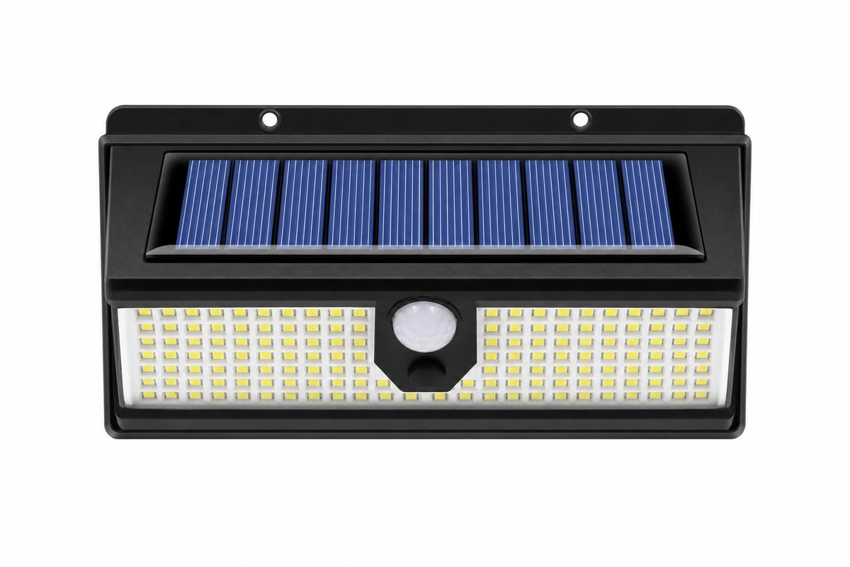 Foco solar de pared con sensor de movimiento