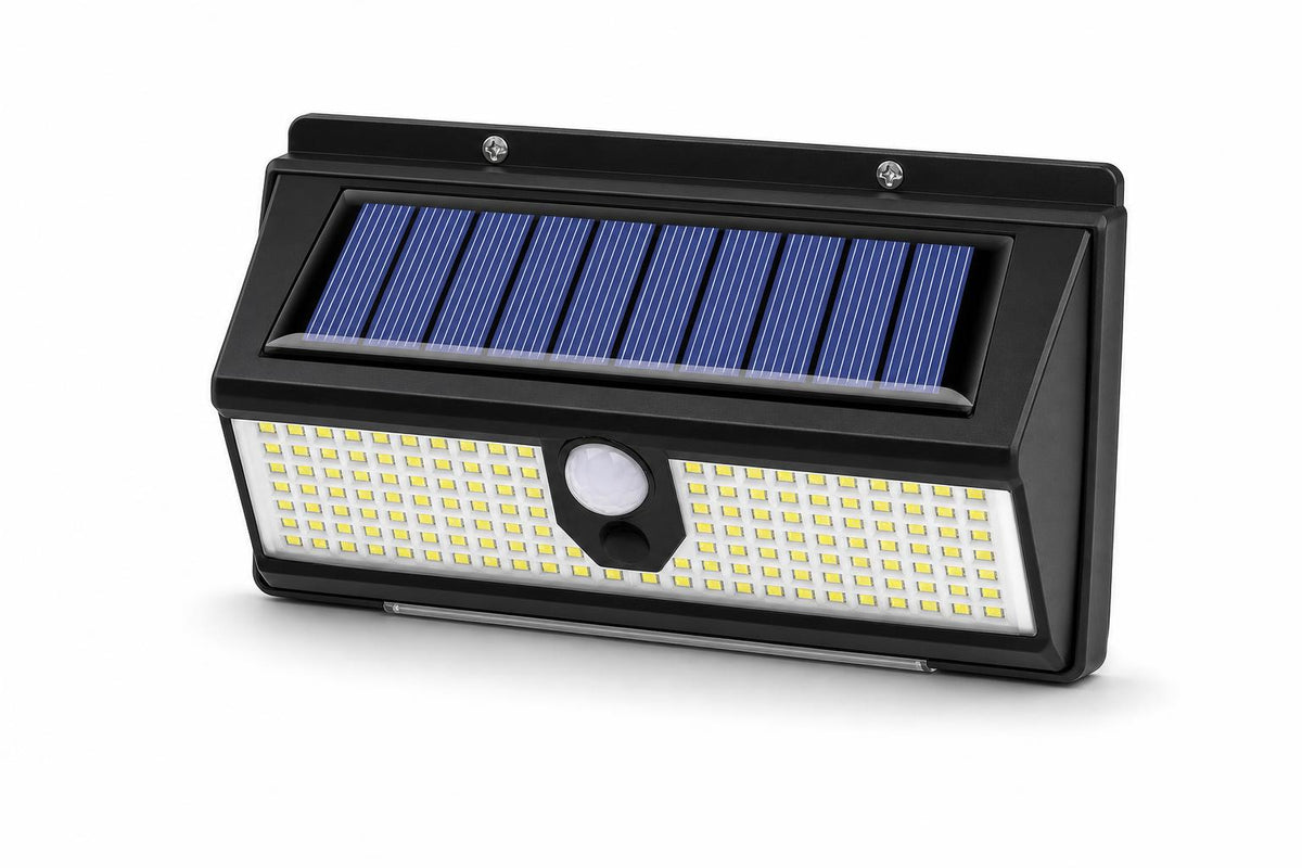 Foco solar de pared con sensor de movimiento
