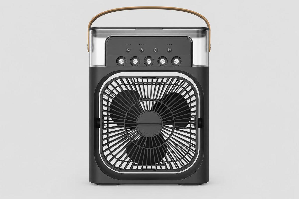 Mini ventilador portátil 3 en 1 con humidificador